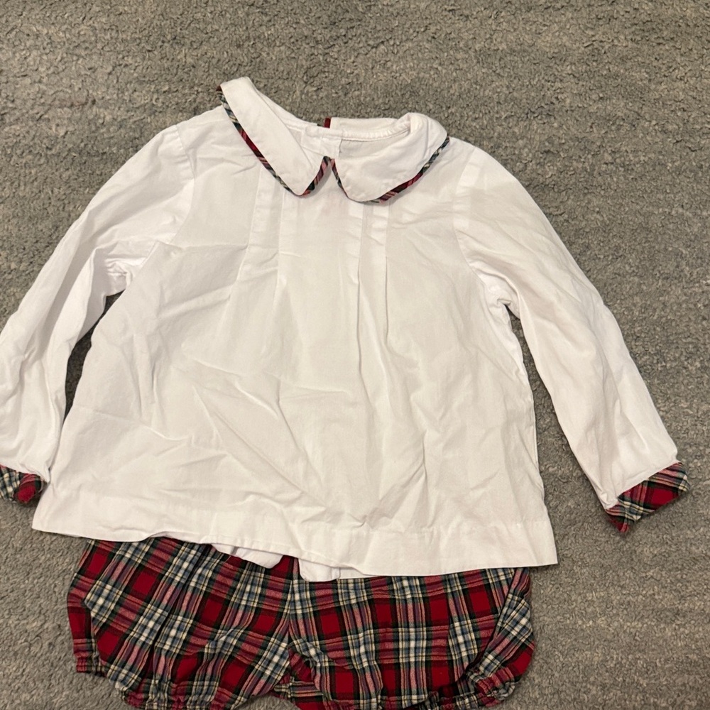 Sophie and Lucas Christmas plaid  Set
